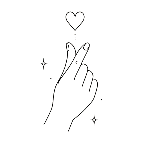 Finger Heart Tattoo